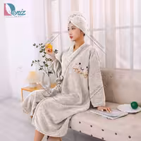 حوله تن پوش پولیشی دوتکه TIME رنگ خاکی
