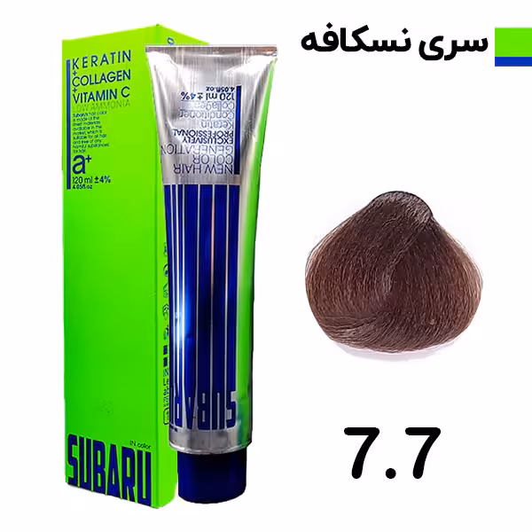 رنگ مو بلوند نسکافه ای سوبارو شماره 77