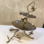 RAFI رافی  دکورز الیاژ شیرینی خوری 2 طبقه پروانه  500561