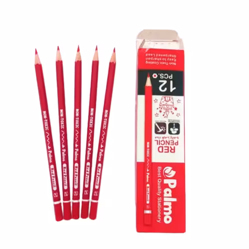 مداد قرمز پالمو یک جین 12 عددی