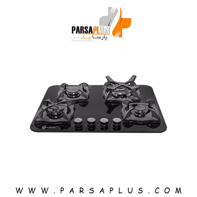 اجاق گاز شیشه ای درسا مدل آنا 4 شعله