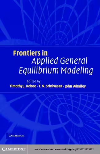 خرید و دانلود نسخه کامل کتاب Frontiers in applied general equilibrium modeling: In honor of Herbert Scarf