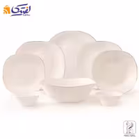 سرویس لب طلا مربع پارس اپال 6 نفره 28 پارچه
