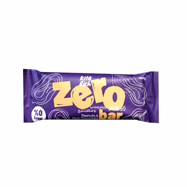 بار زیرو بادام زمینی وشکلات تلخ کیتاریچ