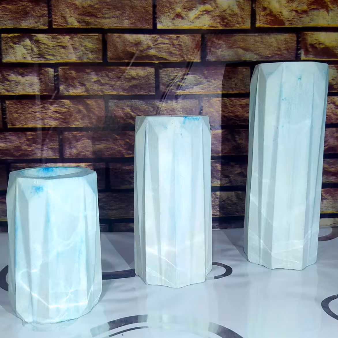 اکسسوری جاشمعی 3 تیکه /قابل ساخت در رنگ دلخواه شما