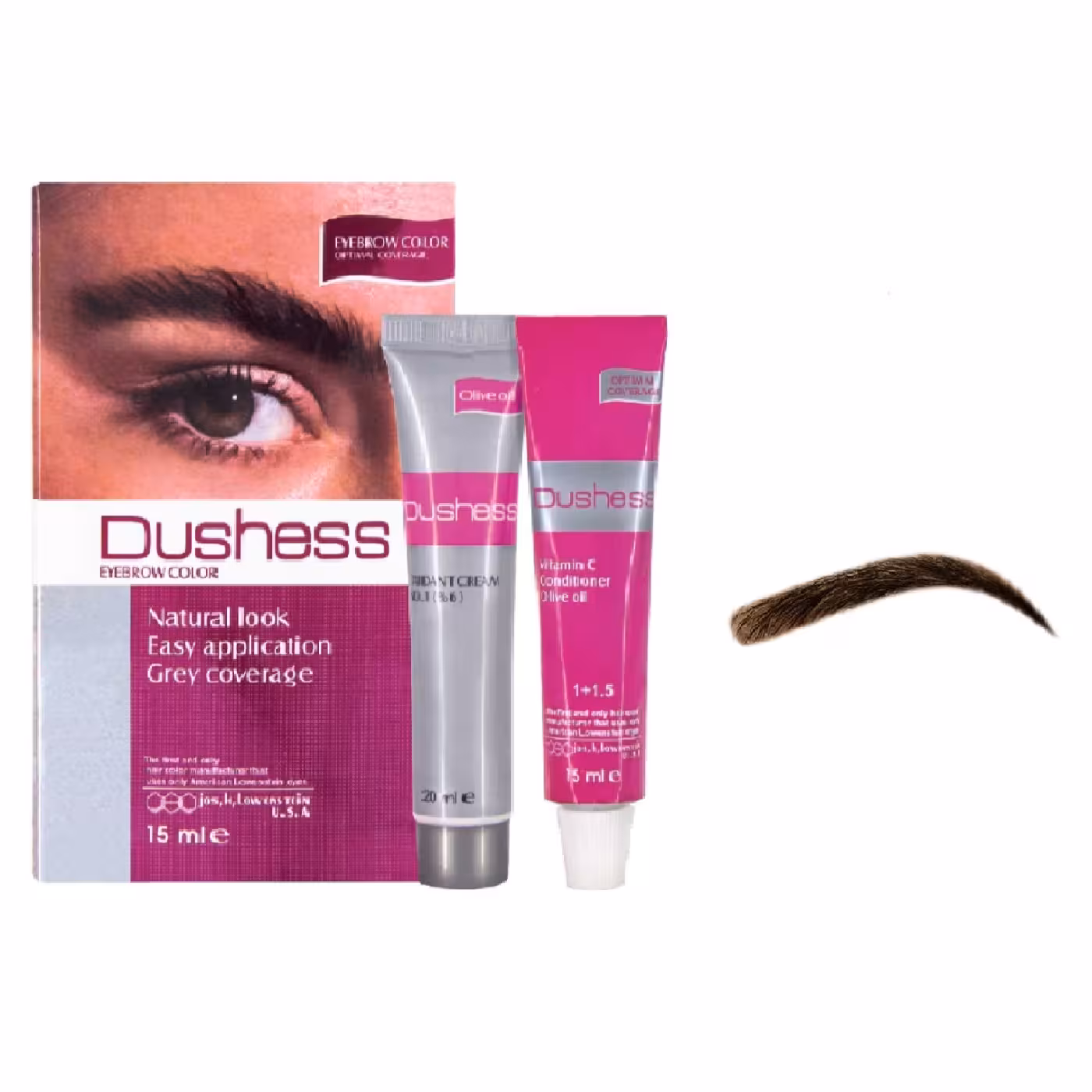 کیت رنگ ابرو دوشس شماره 5 حجم 15 میلی لیتر رنگ بلوند زیتونی تیره
