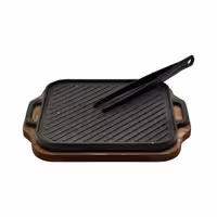 تابه گریل مربع با چوب سایز 28 یونیک کد UN-6015