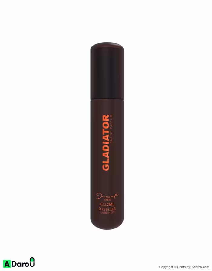 عطر مردانه جیبی ژک ساف مدل گلادیاتور Jacsaf Gladiator با حجم 22 میل
