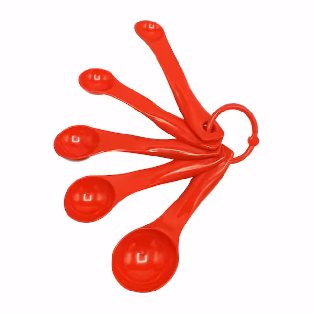 پیمانه قاشقی 5 عددی پلاستیکی