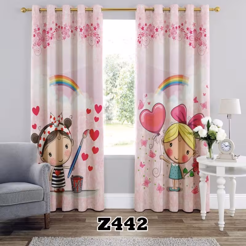 پرده سه بعدی طرح کودک