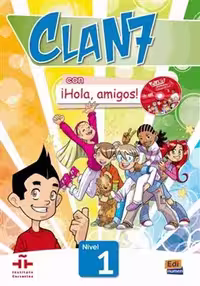 دانلود کتاب Clan 7 con ¡Hola, amigos! 1   MP3