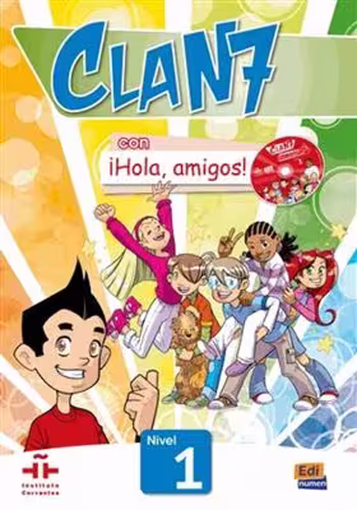 دانلود کتاب Clan 7 con ¡Hola, amigos! 1   MP3
