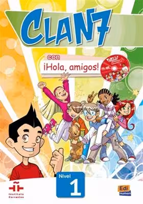دانلود کتاب Clan 7 con ¡Hola, amigos! 1   MP3