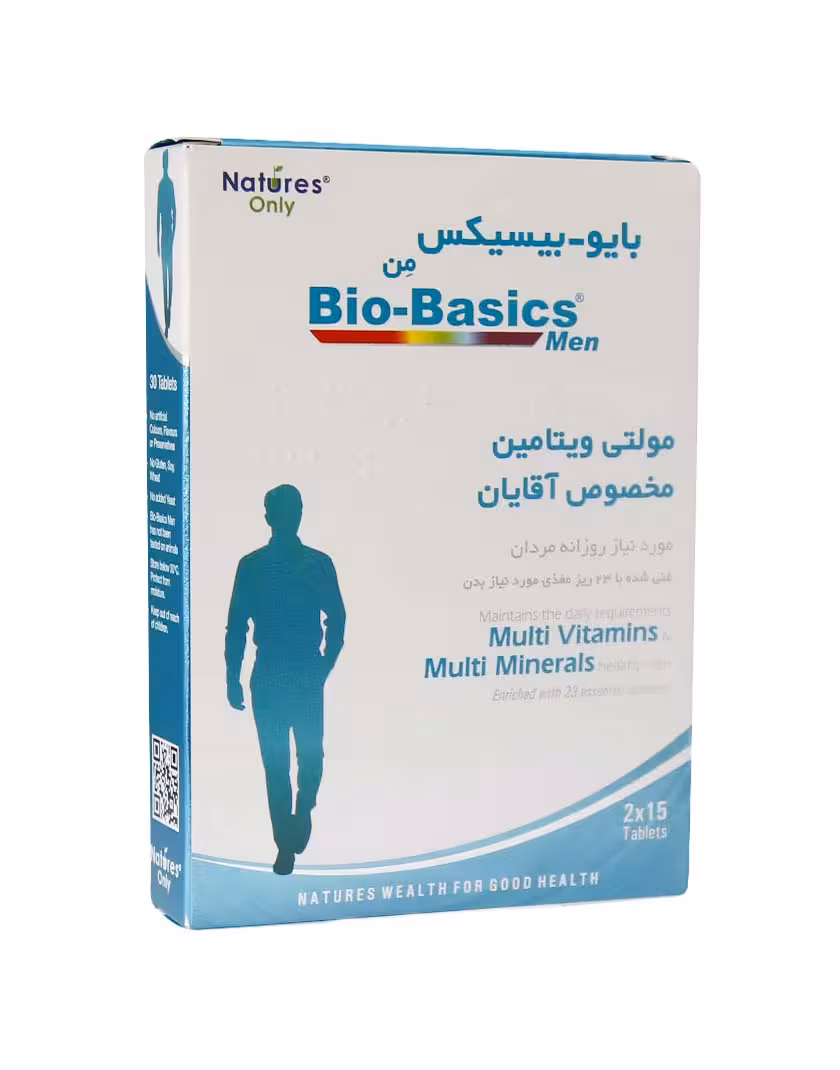 قرص بایو-بیسیکس مِن نیچرز اونلی مولتی ویتامین مخصوص آقایان 30 عددی