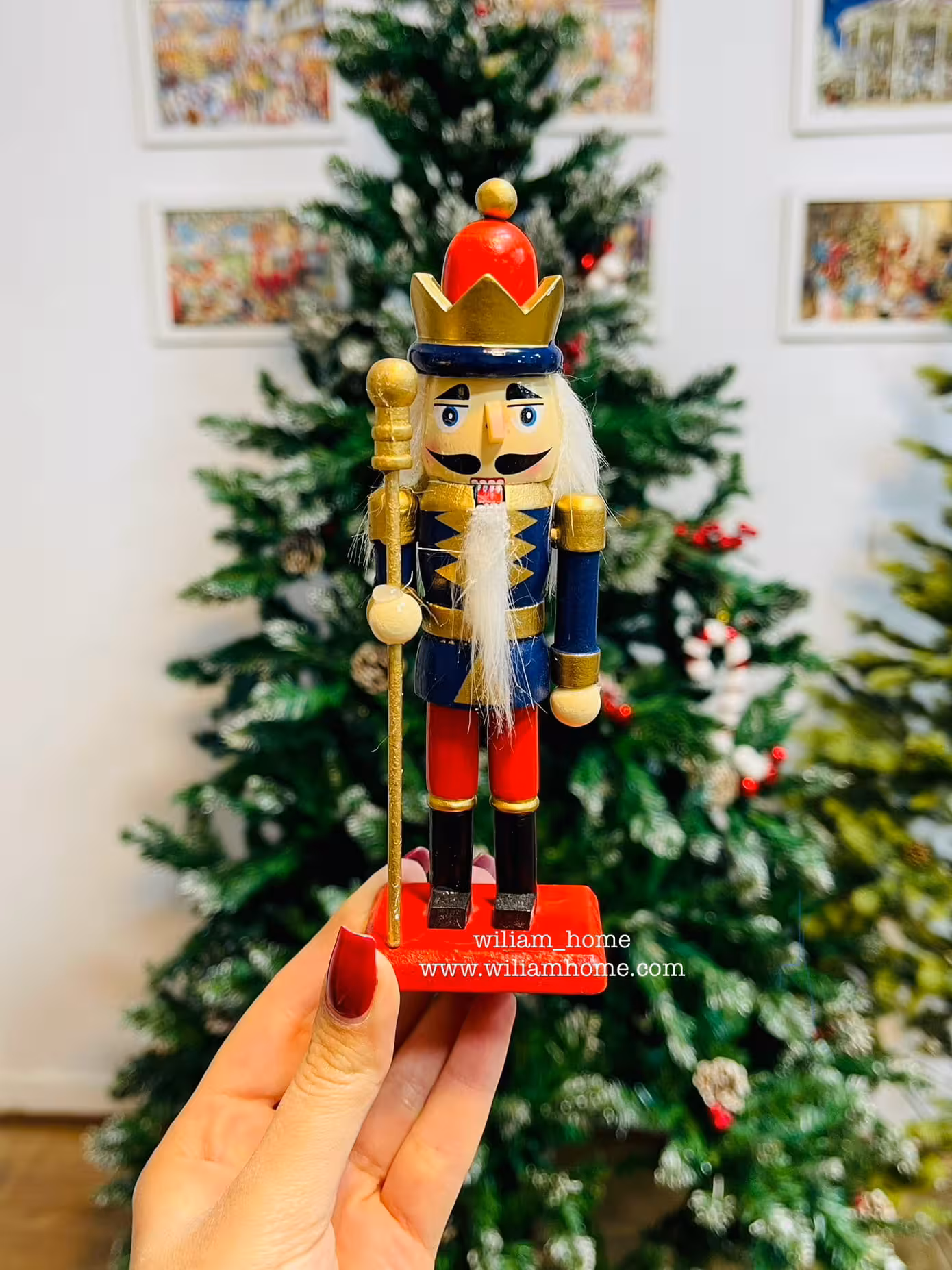 سرباز فندق شکن کریسمس 16cm،نیزه دار‌ P-A