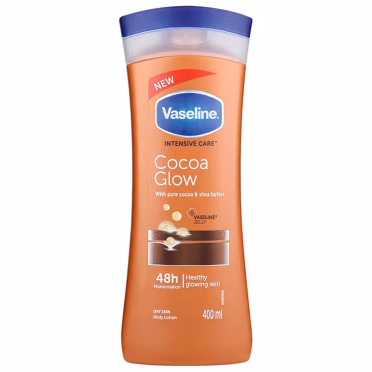 لوسیون بدن وازلین رایحه کاکائو Cocoa Glow حجم 400ml