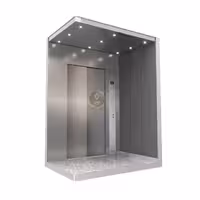 کابین آسانسور استیل نقره ای کد 10203