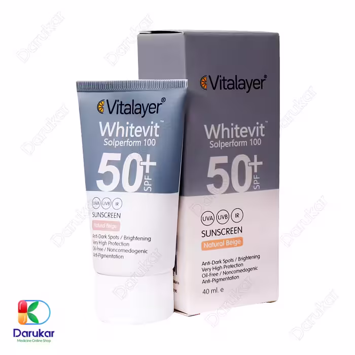 کرم ضد آفتاب و ضد لک وایت ویت ویتالیر SPF50 حجم 40 میلی لیتر