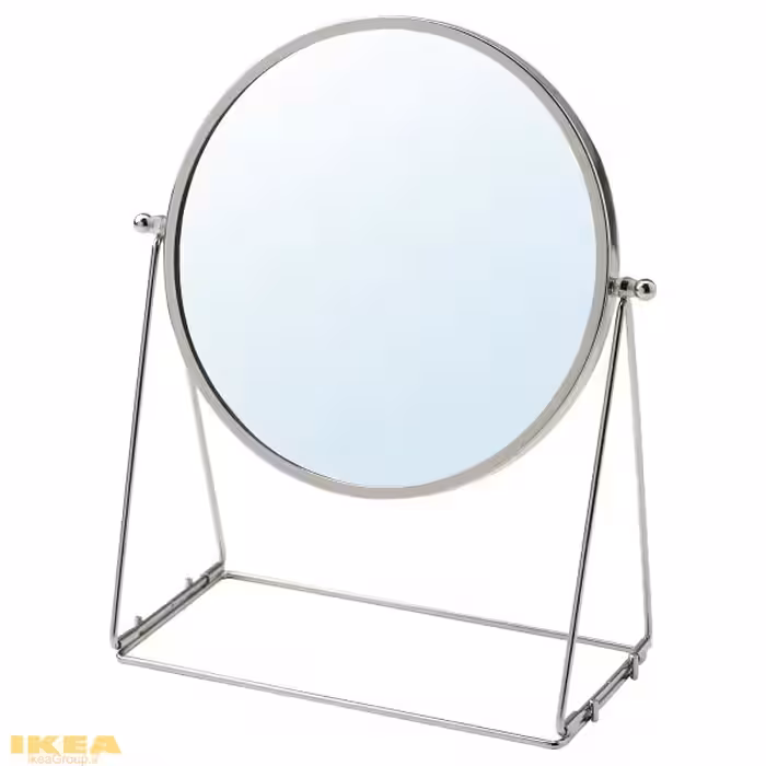 آینه رومیزی نقره ای مدل LASSBYN | برند ایکیا | ارسال 15 الی 20 روز کاری