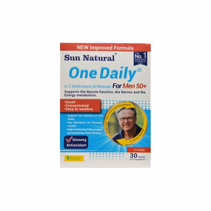 قرص مولتی ویتامین و مینرال وان دیلی آقایان  50 (30 عددی)