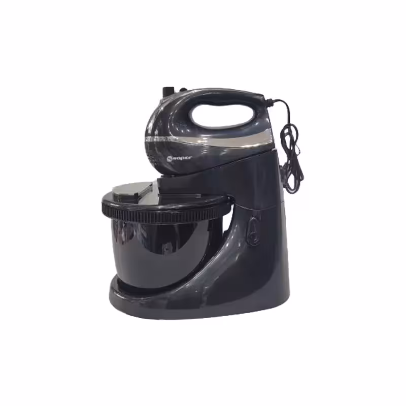 همزن برقی ساپر مدل SHMB-830 کاسه دار مشکی