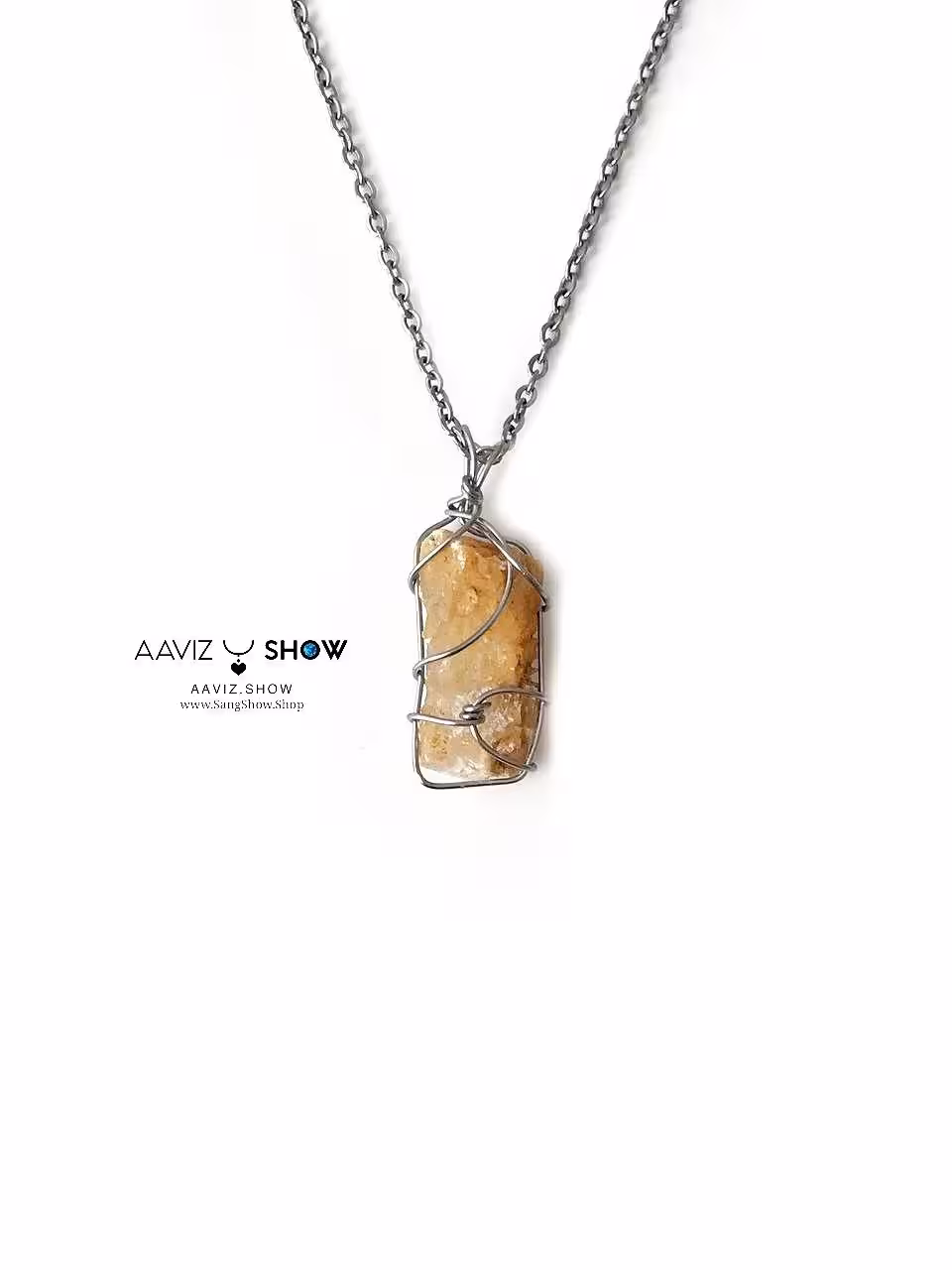 گردنبند سنگ ژبپس نمونه استثنایی و اصل و معدنی A1236
