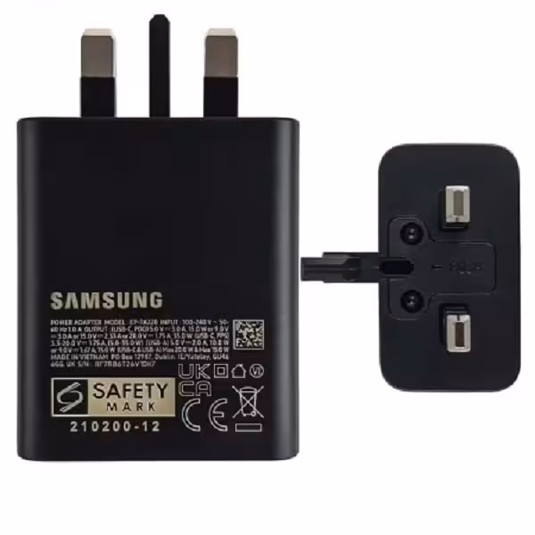 شارژر اصلی 35 وات(S22-5G) سامسونگ 3پین [EP-TA220]