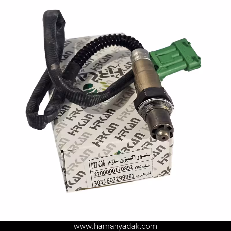 سنسور اکسیژن ساژم سیم کوتاه پژو 206 برند هیرکان