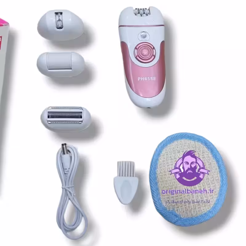اپلایتور ضداب حرفه ای فلیپس PHILIPS6588 چهار کاره صورت و بدن دندونه های تیتانیومی ضداب و زیر دوشی با قابلیت استف