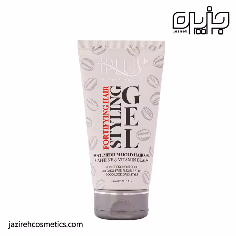 ژل مو حالت دهنده آی پلاس حاوی ویتامین و کافئین حجم 150 میل