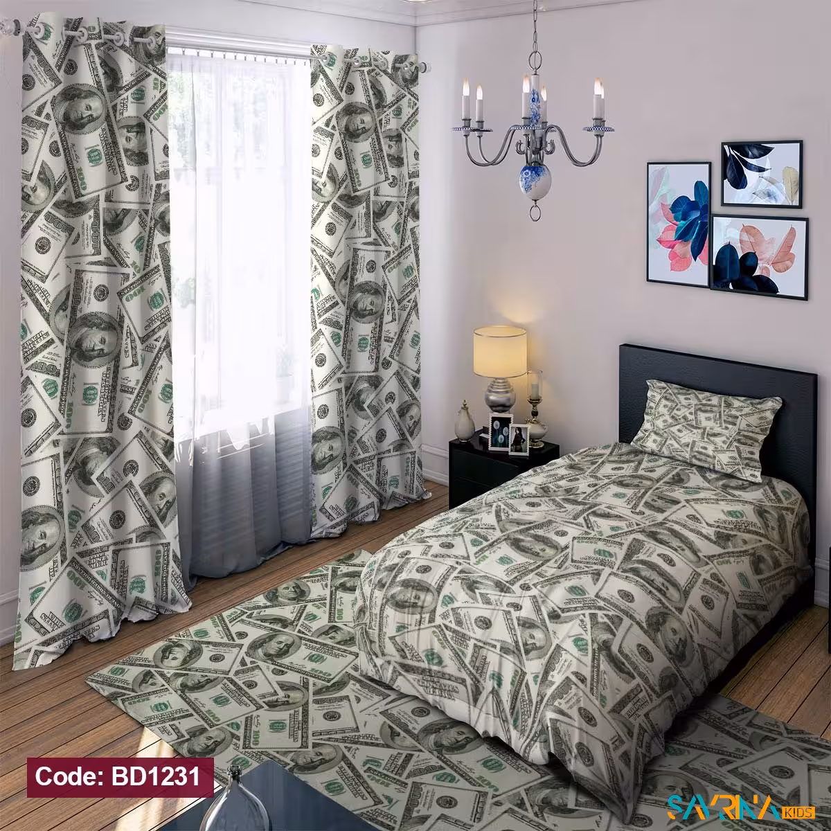 ست اتاق خواب طرح دلار کد BD1231