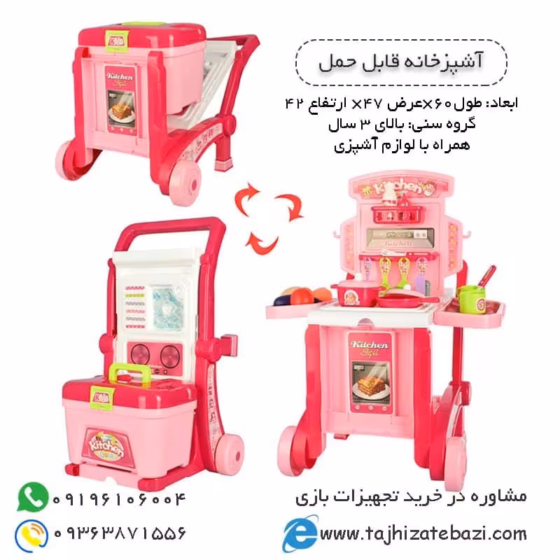 ترولی آشپزخانه کودک,بازی مشاغل