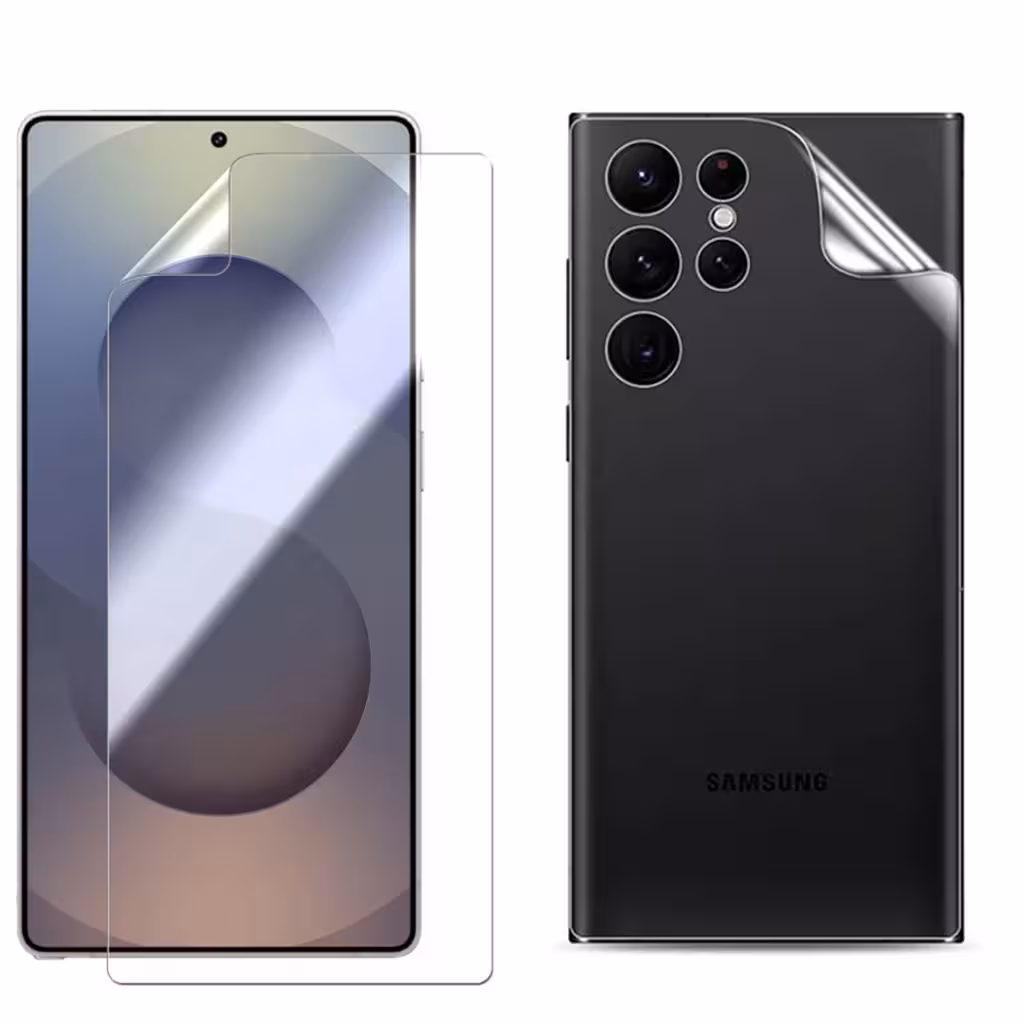 گلس هیدروژلی سامسونگ S25 Ultra به همراه محافظ پشت