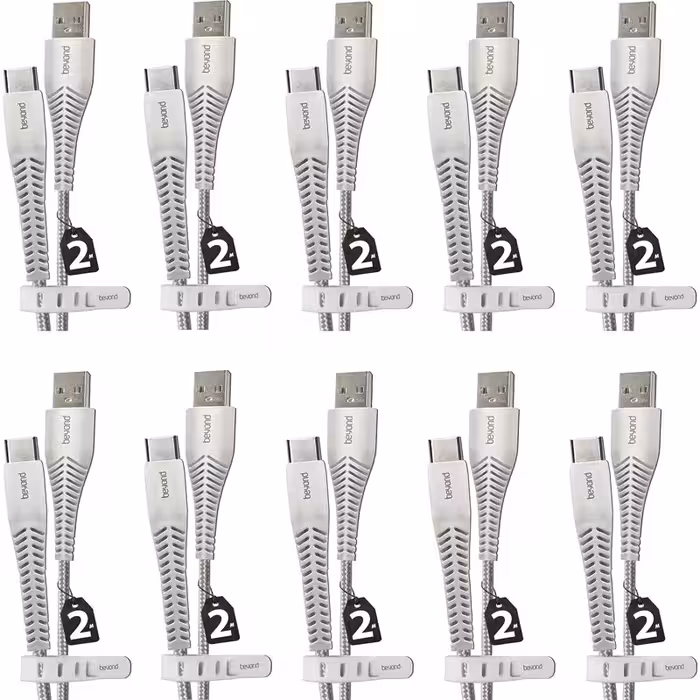 کابل تبدیل USB به USB-C بیاند مدل BUC-302 FAST CHARGE طول 2 متر بسته 10 عددی