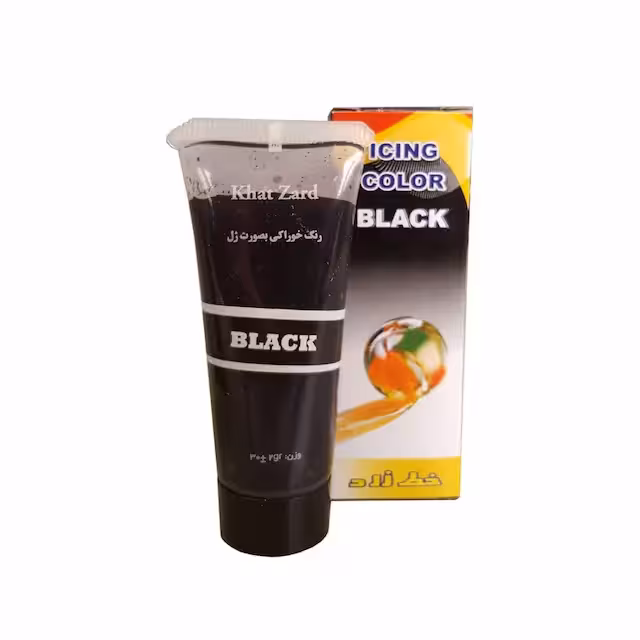 رنگ ژله ای مشکی خط زرد