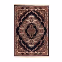 گبه ماشینی دنیای فرش کد 546S زمینه سرمه ای