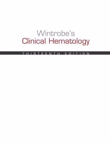 خرید و دانلود نسخه کامل کتاب Wintrobe's Clinical Hematology