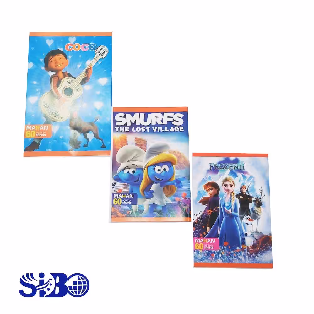 دفتر 60 برگ منگنه ای