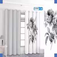 پرده تصویری طرح طوسی برند پرنا