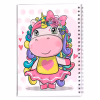 دفتر مشق دخترانه تک شاخ