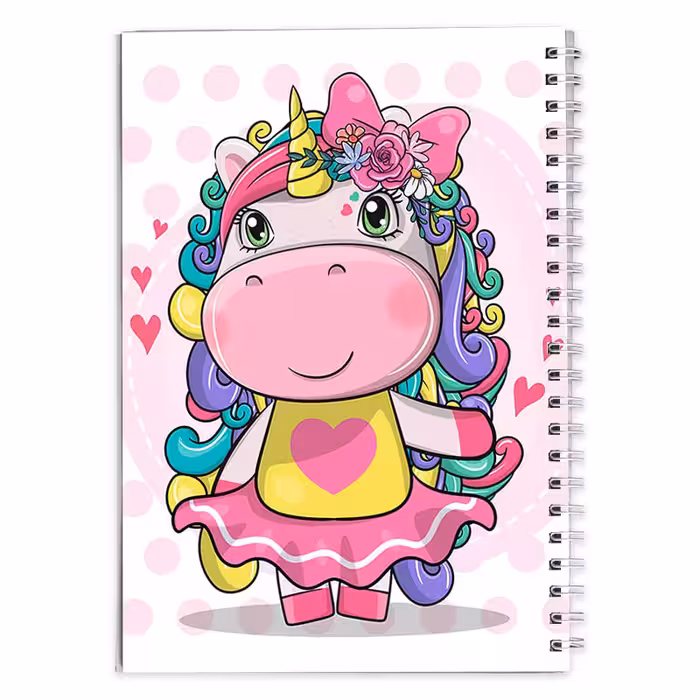 دفتر مشق دخترانه تک شاخ