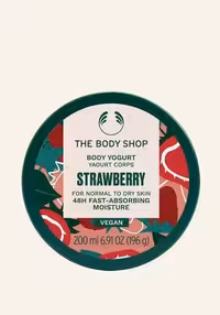 ماست بدن توت فرنگی بادی شاپ The Body Shop