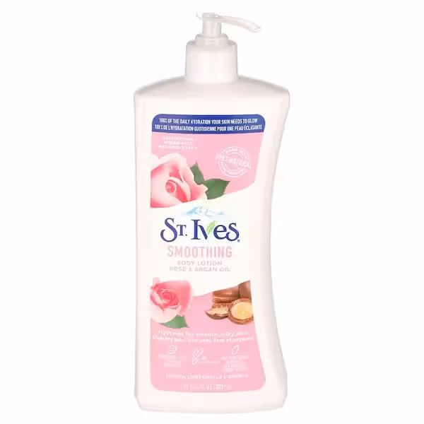 لوسیون بدن گل رز و روغن آرگان سینت ایوز St.ives