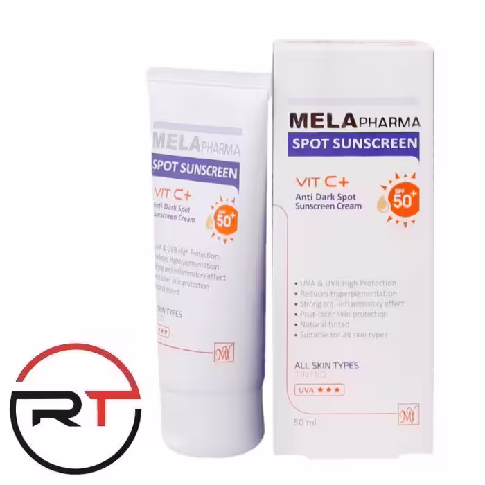 کرم ضد آفتاب ضد لک رنگی SPF 50 ملافارما مای فارما 50 میلی
