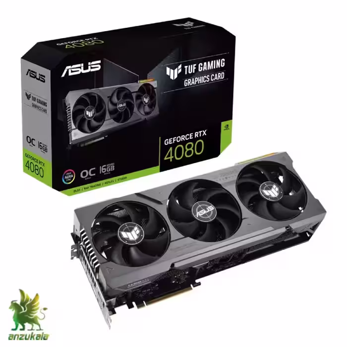 کارت گرافیک ایسوس مدل TUF Gaming GeForce RTX 4080 16GB GDDR6X OC Edition با حافظه 16 گیگابایت