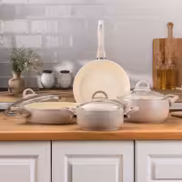 سرویس قابلمه سرامیک 7 پارچه امسان Crystal کریستال رز