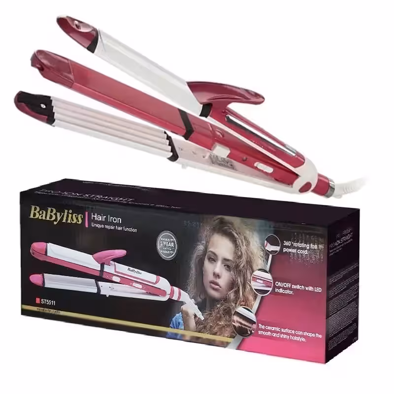 اتو ویو و فر کننده حالت دهنده سه کاره بابلیس مدل babyliss 5511