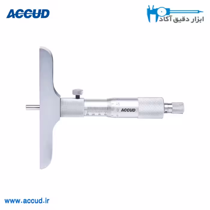 میکرومتر عمق سنج 100-0 میلی متر Accud (اکیود) مدل 391-004-01