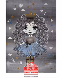 گلیم فرش ماشینی ساوین طرح لوسی طوسی