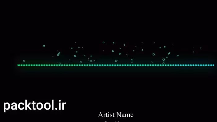 دانلود پروژه آماده ویژوالایزر موسیقی طیف صوتی افتر افکت - اکولایزر صدا Audio Spectrum Music Visualizer - پک تول
